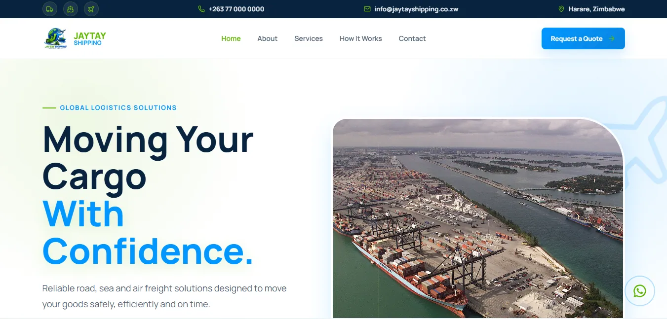 JAYTAY Shipping project interface
